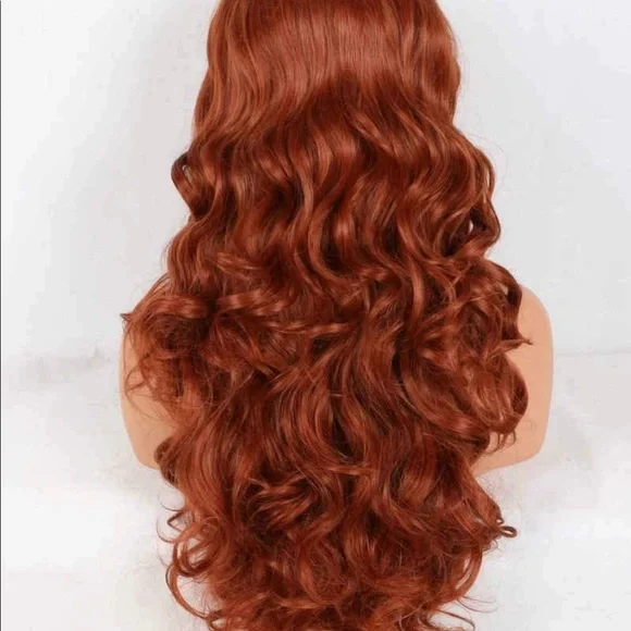 - 💫 22” COPPER RED BODY WAVY LACE FRONT WIG *NEW*